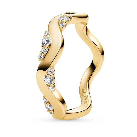 Sif Jakobs - Ellera Waves Altro Ring, Gold plated