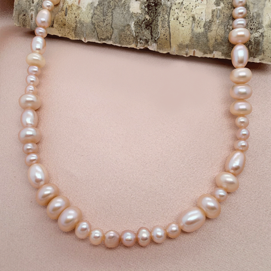 Little Pearlie - Rosalie, rosa Süßwasserperlenkette