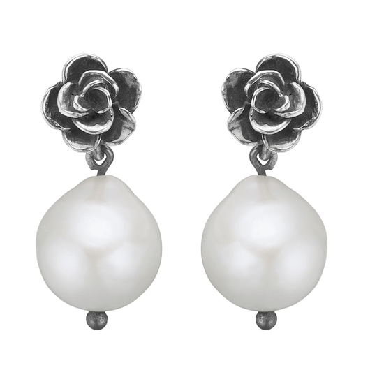 By Birdie - Aphrodite Rose Pearl, Ohrringe mit Süßwasserperlen