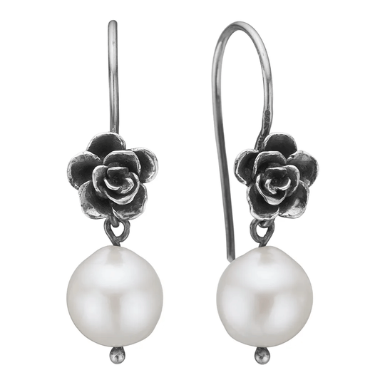 By Birdie - Aphrodite Rose Pearl, Ohrhänger mit Süßwasserperlen