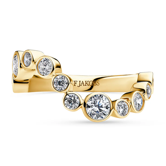 Sif Jakobs - Sardinien wave, weiss Zirkonia  Ring