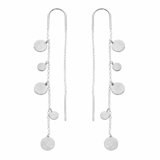 SFB - Chain earrings with many small leaves