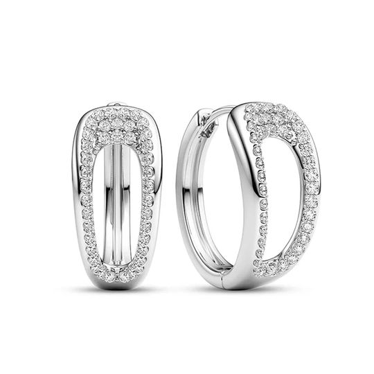 Sif Jakobs - Borsa Piccolo silber hoops Ohrringe