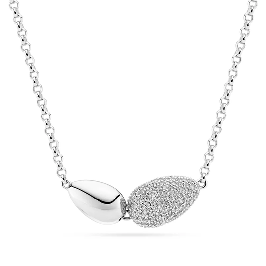 Sif Jakobs - Goccia Due silver necklace with zirconia