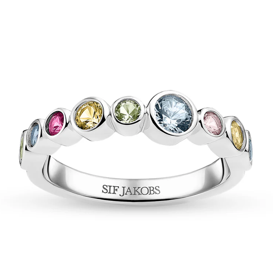 Sif Jakobs - Sardinien multipastel Zirkonia silber Ring