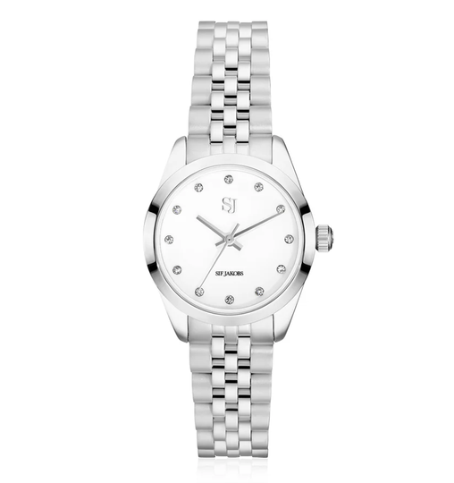Sif Jakobs - Sophia watch, steel with white dial