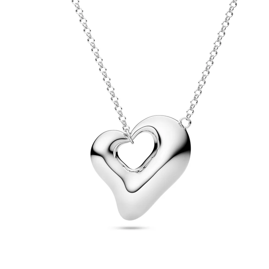 Sif Jakobs - Lauria, heart necklace Grande silver