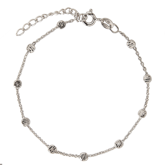 Jeberg - Silver beads bracelet