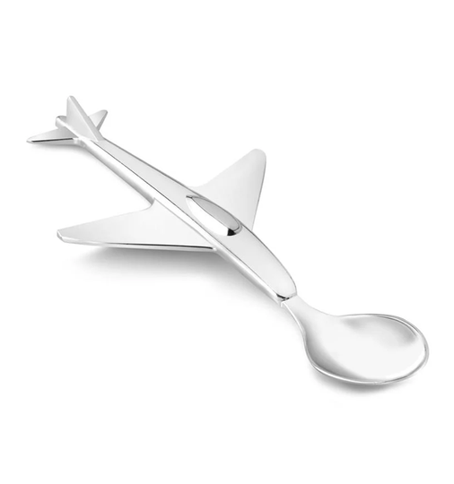 Zilverstad - Flugzeug Kinderlöffel