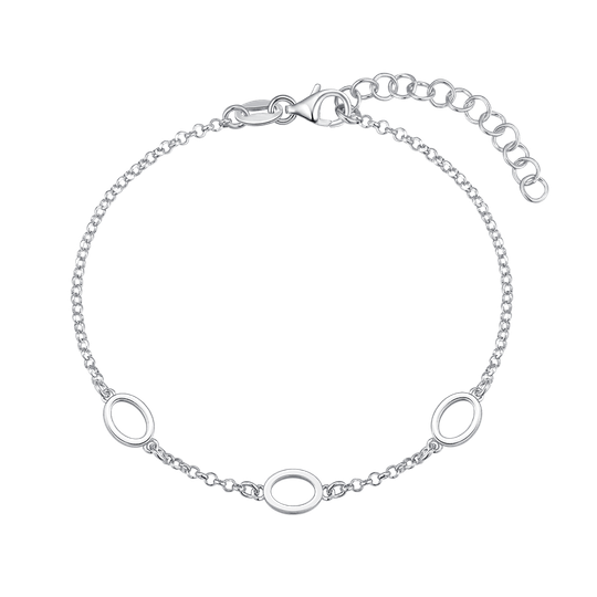 Støvring - Bracelet with hearts, silver