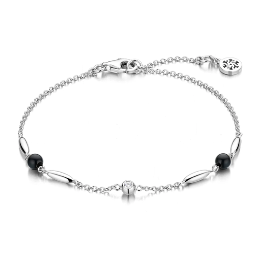 Spirit Icons - Cornelia black bracelet, silver