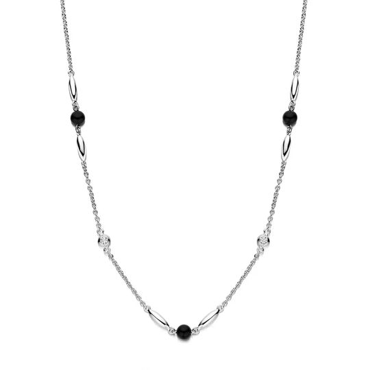 Spirit Icons - Cornelia black necklace, silver