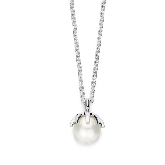 Spirit Icons -  Swan, necklace with pearl and zirconia