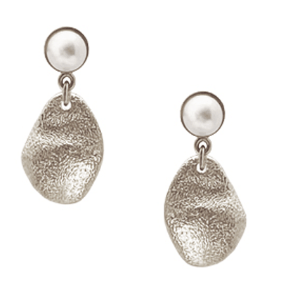 Heiring - Noria, pearl silver earrings