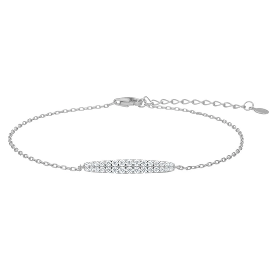 Joanli Nor - RunaNor, silver bracelet with long tube