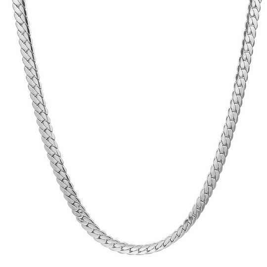 Son of Noa - Oval Panser polished steel necklace for men