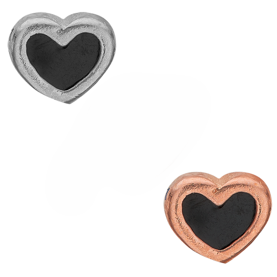 Christina Elements - Heart with black enamel