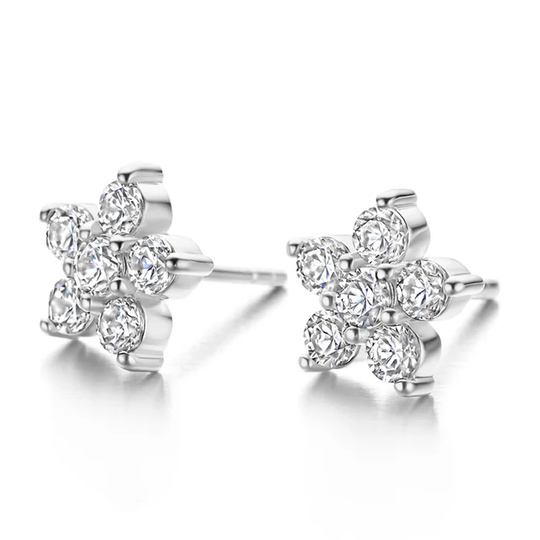 Spirit Icons - Midnight, star earrings silver