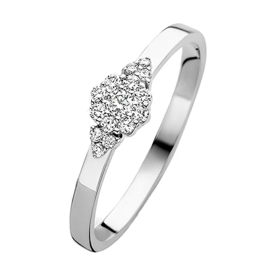 Spirit Icons - Ascot, gold ring 14ct with 0,43 diamonds