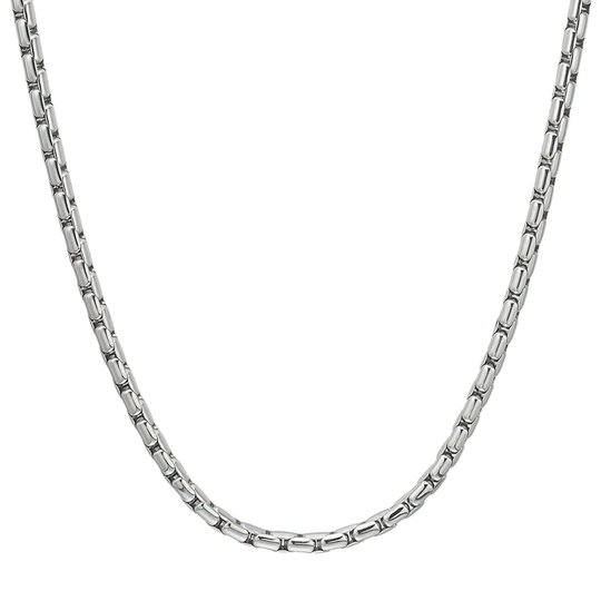 Son of Noa - Braided polished steel necklace for men