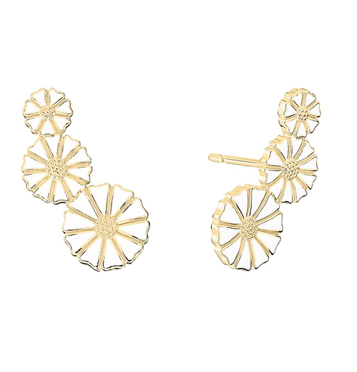 Lund - Daisy Ohrringe mit 3 Blumen
