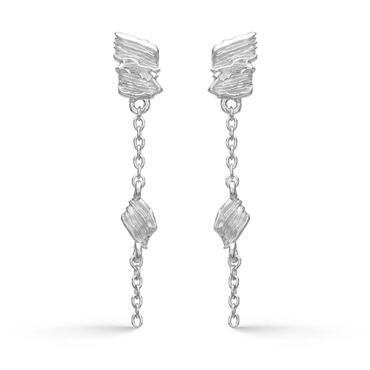 Studio Z - Glacier Earrings, silver chain earring