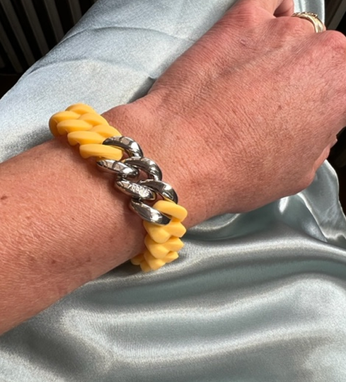 The Rubz Mini - Yellow & Silver