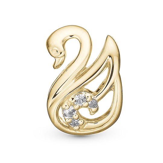 Christina, gold plated silver - The Swan - Silver bracelet