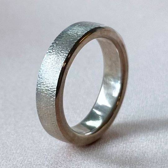 G&S - Engagement ring silver, matt