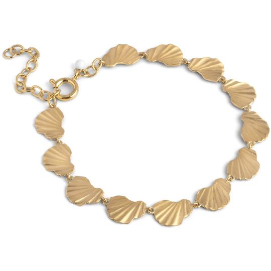 Enamel - Wave Chunky Armband, vergoldet