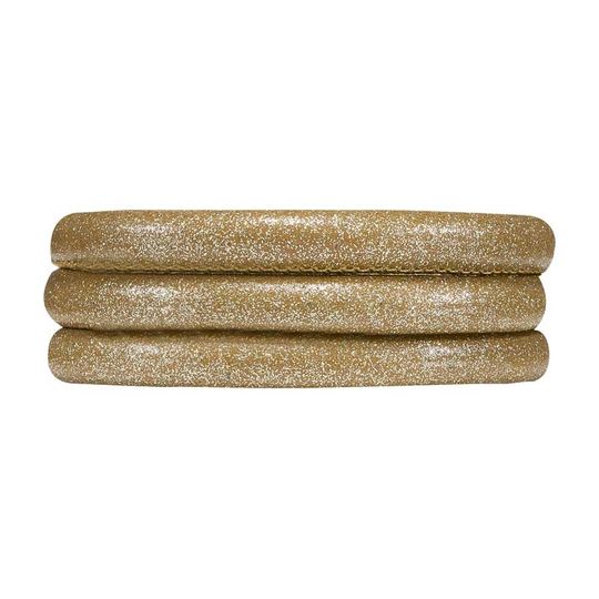 Christina - Sparkling gold leather cord for watches, set