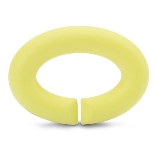 X Jewellery - Lemon rubber, beautiful yellow rubber link