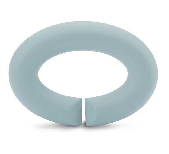 X Jewellery - Sky Blue rubber, beautiful light blue rubber link