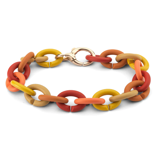 X Jewellery - Warm Rainbow bracelet, bronze lock